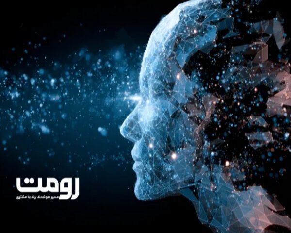 چهره دیجیتالی مفهومی از هوش مصنوعی و فناوری داده | تصویر نمادین از آینده فناوری و یادگیری ماشینی